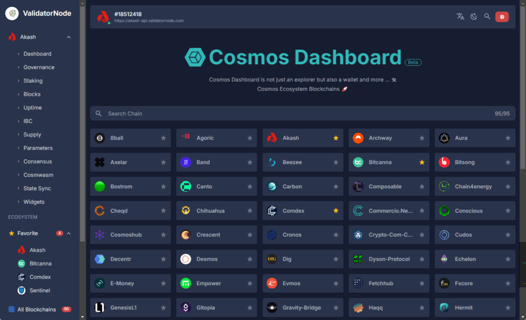ValidatorNode Explorer